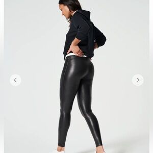 SPANXshape Faux Leather Leggings